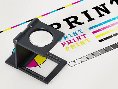 放大鏡在彩色打印測試頁質量檢測中的應用